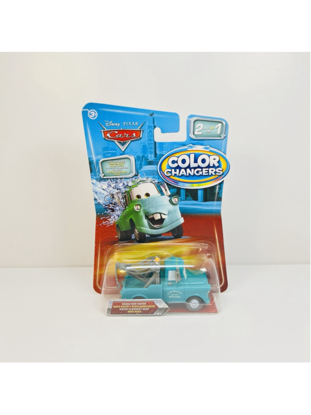 Disney Pixar Cars - COLOR CHANGERS MATER BLUE/GREEN 2010 - 1:55 Scale